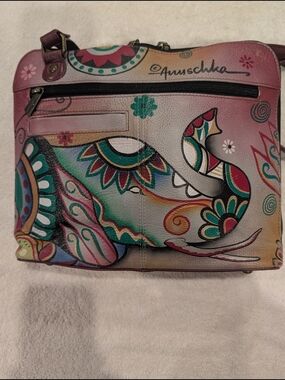 Anushka Hand Painted Elephant Cross Body Handbag
